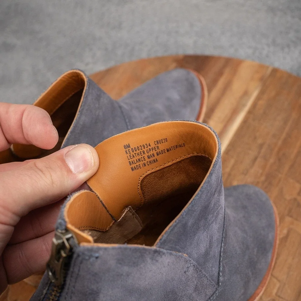 Kork-Ease Gray Suede Ankle Booties
